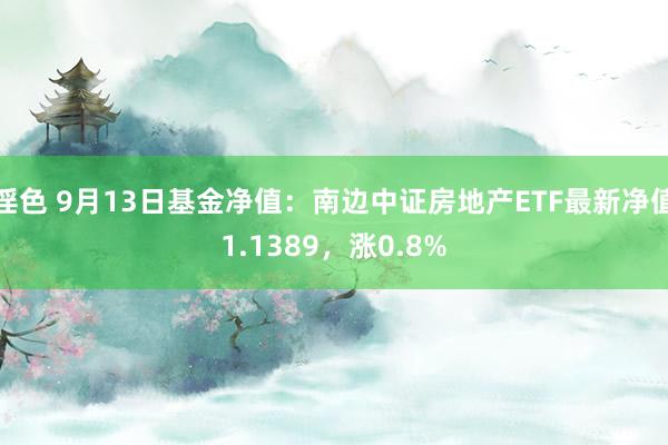 淫色 9月13日基金净值：南边中证房地产ETF最新净值1.1389，涨0.8%