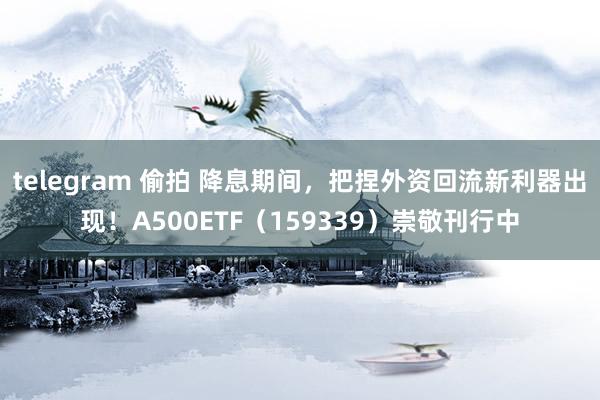 telegram 偷拍 降息期间，把捏外资回流新利器出现！A500ETF（159339）崇敬刊行中