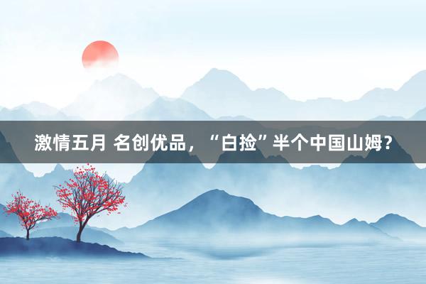 激情五月 名创优品，“白捡”半个中国山姆？