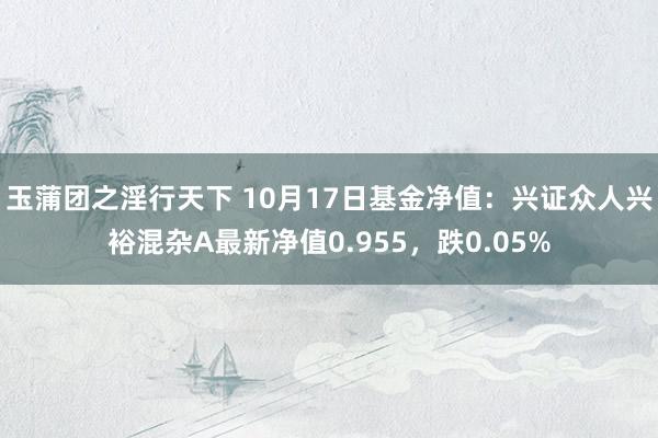 玉蒲团之淫行天下 10月17日基金净值：兴证众人兴裕混杂A最新净值0.955，跌0.05%