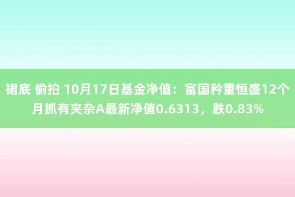 裙底 偷拍 10月17日基金净值：富国矜重恒盛12个月抓有夹杂A最新净值0.6313，跌0.83%