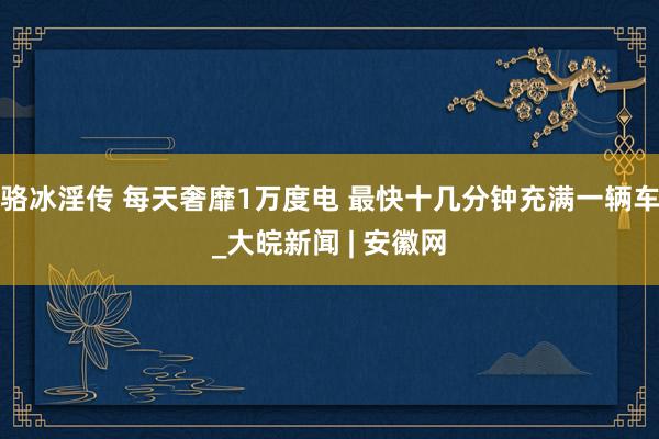 骆冰淫传 每天奢靡1万度电 最快十几分钟充满一辆车_大皖新闻 | 安徽网