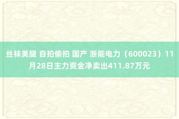 丝袜美腿 自拍偷拍 国产 浙能电力（600023）11月28日主力资金净卖出411.87万元