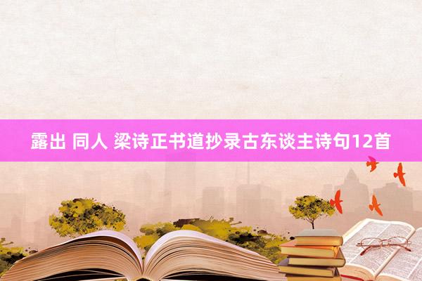 露出 同人 梁诗正书道抄录古东谈主诗句12首