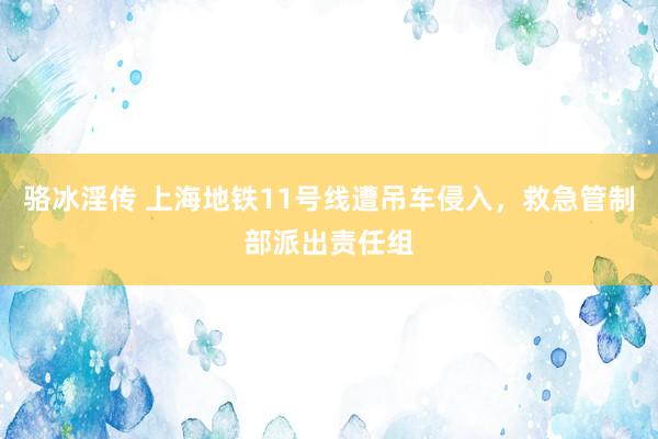 骆冰淫传 上海地铁11号线遭吊车侵入，救急管制部派出责任组