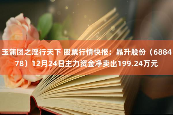 玉蒲团之淫行天下 股票行情快报：晶升股份（688478）12月24日主力资金净卖出199.24万元