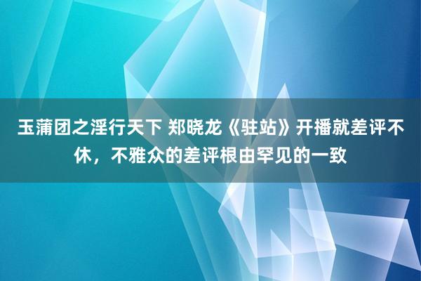 玉蒲团之淫行天下 郑晓龙《驻站》开播就差评不休，不雅众的差评根由罕见的一致